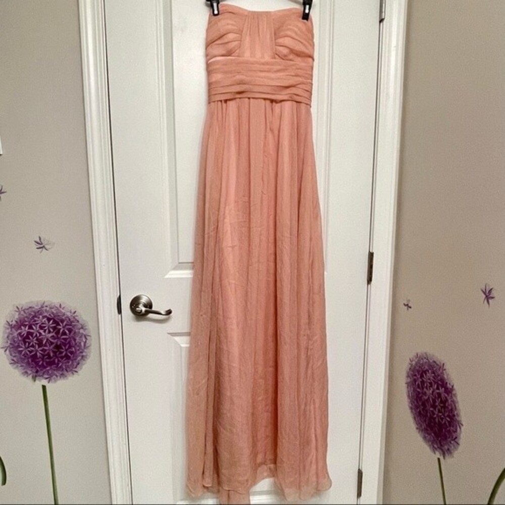 Peach Strapless Dress (Prom)